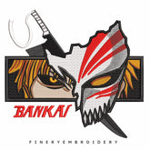 Hichigo kurosaki  2 - Animé  - Embroidery Design - FineryEmbroidery